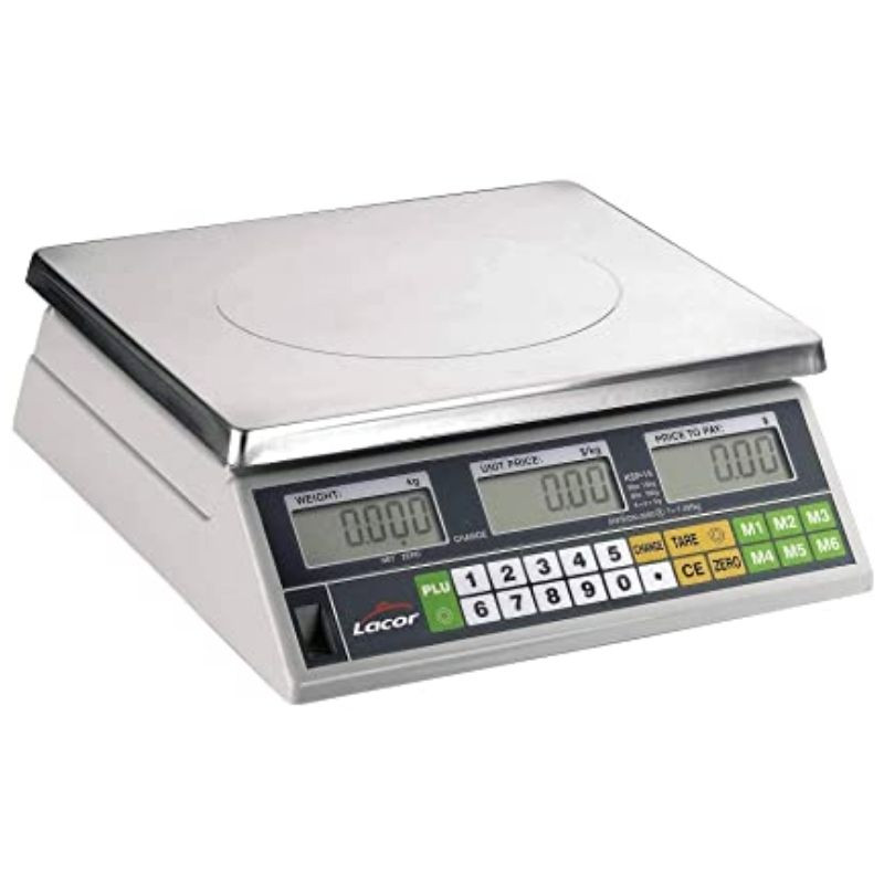 Elektronische keukenweegschaal - Bereik 15 kg - Lacor Elektronische keukenweegschaal - Bereik 15 kg - Lacor