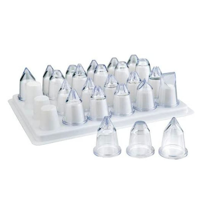 Set von 24 Acryl-Dekorationsdüsen - Lacor Set von 24 Acryl-Dekorationsdüsen - Lacor