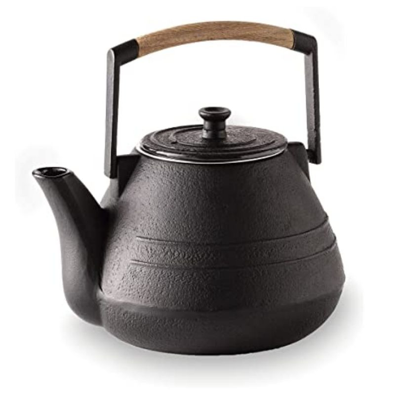 Zwarte gietijzeren theepot van aluminium - 1 L - Lacor Zwarte gietijzeren theepot van aluminium - 1 L - Lacor