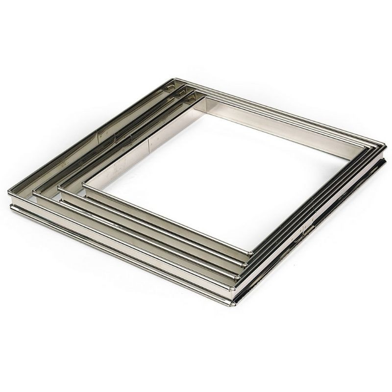 Taartvorm van roestvrij staal - 200 x 200 mm - TELLIER Taartvorm van roestvrij staal - 200 x 200 mm - TELLIER