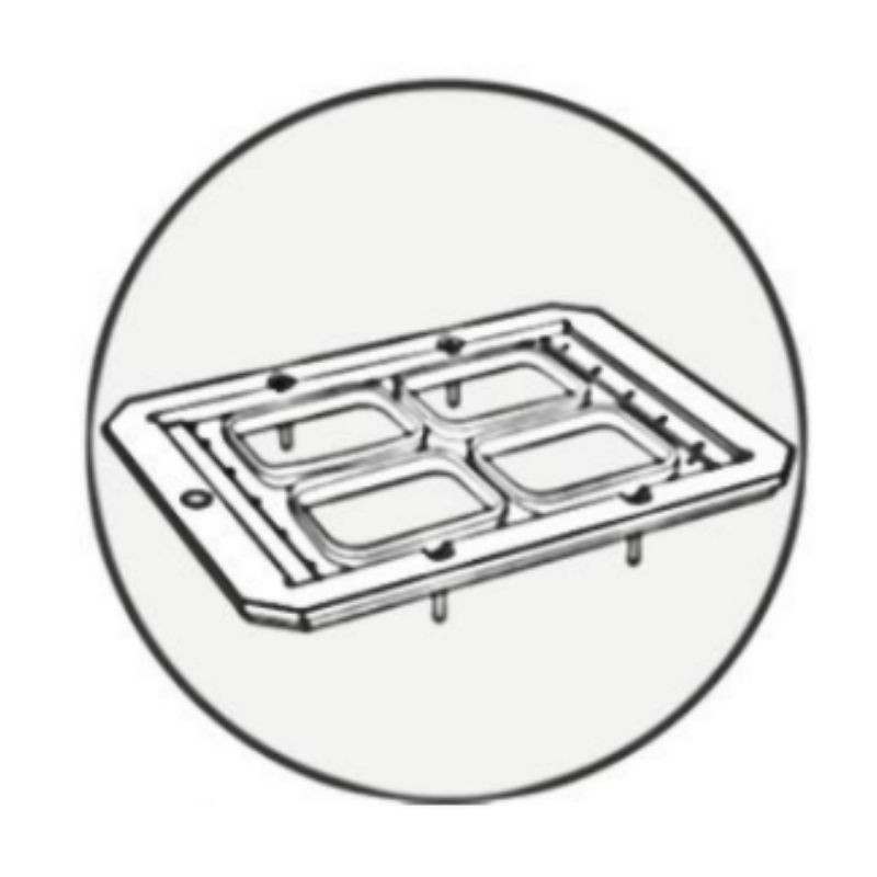 Moule pour Thermoscelleuse Automatique VG 600 et 800 - GN 1/8 - LAVEZZINI Moule pour Thermoscelleuse Automatique VG 600 et 800 - GN 1/8 - LAVEZZINI