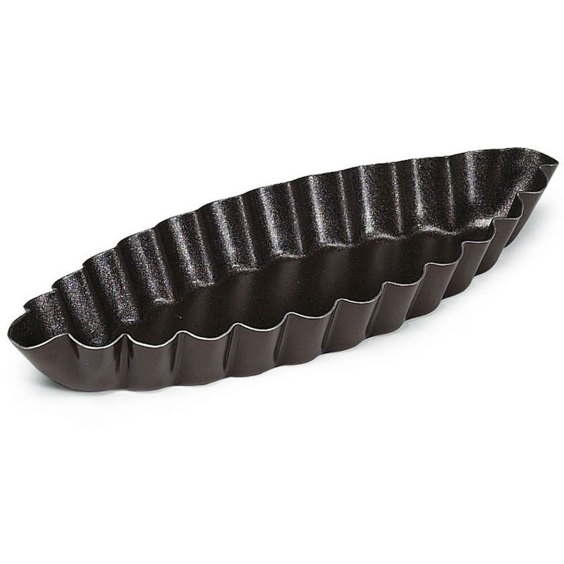 Moule à Barquette Cannelée - 80 x 40 mm - TELLIER Moule à Barquette Cannelée - 80 x 40 mm - TELLIER