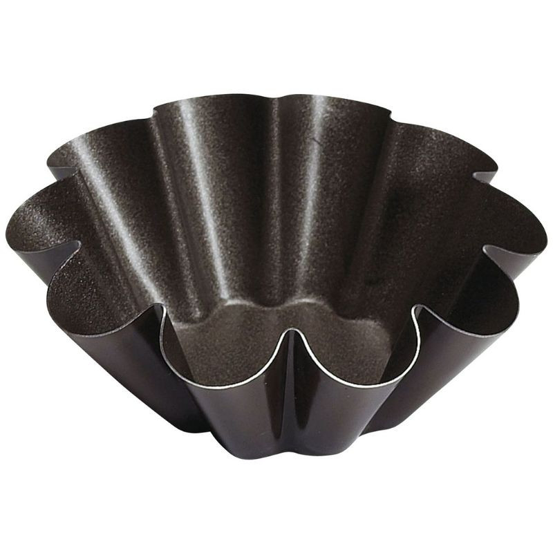 Briochette-Backform aus Stahl - 10 Rippen - Ø 80 mm - Tellier Briochette-Backform aus Stahl - 10 Rippen - Ø 80 mm - Tellier