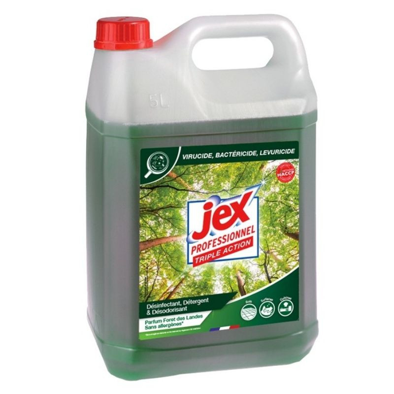 Reinigungsmittel Desinfektionsmittel Dreifachwirkung - Duft Landeswald - 5 L - Jex Reinigungsmittel Desinfektionsmittel Dreifachwirkung - Duft Landeswald - 5 L - Jex