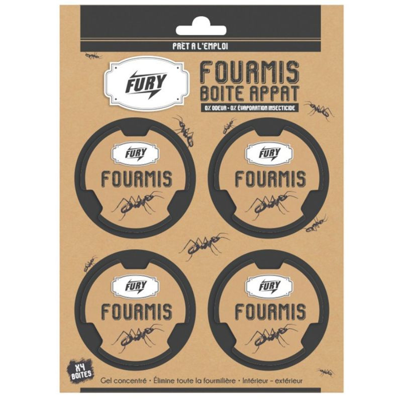 Köderbox für Ameisen - 4er-Pack - FURY Köderbox für Ameisen - 4er-Pack - FURY