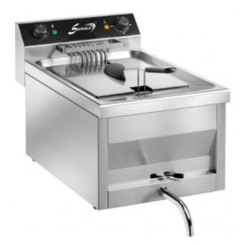 Professional Countertop Fryer with Drain Tap - 9 L Professional Countertop Fryer with Drain Tap - 9 L