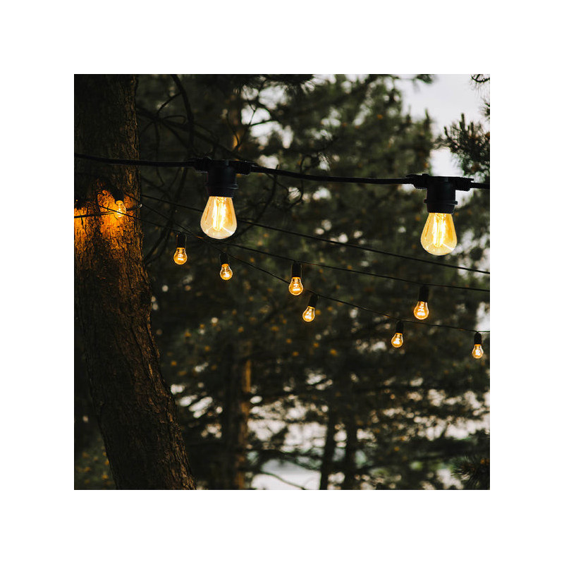 Outdoor String Lights with Connectable Filament Bulbs - Link Me Light - Lumisky Outdoor String Lights with Connectable Filament Bulbs - Link Me Light - Lumisky