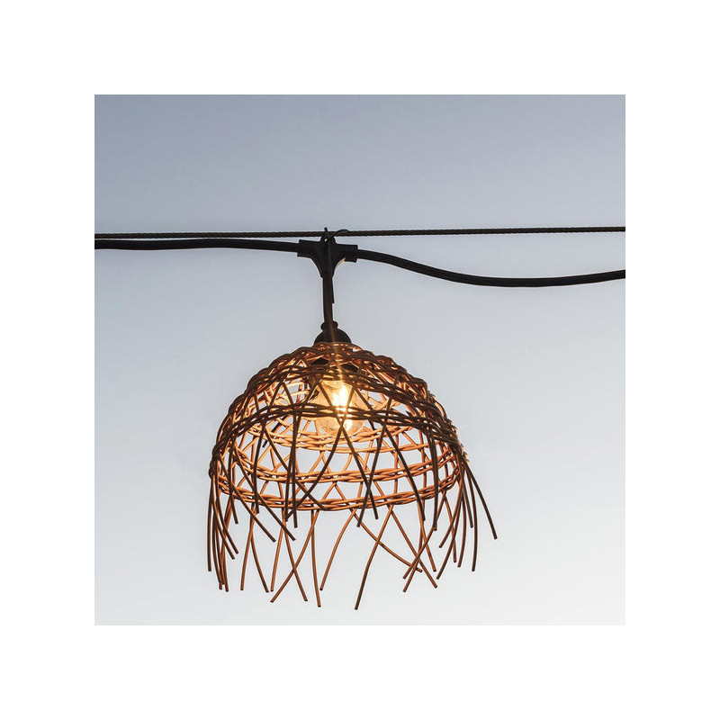 Außenlichterkette mit exotischem Strohschirm - Hawai Light - Lumisky Außenlichterkette mit exotischem Strohschirm - Hawai Light - Lumisky