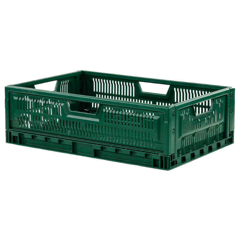 Faltbare stapelbare Kiste 600 x 400 - 36 L - Grün Faltbare stapelbare Kiste 600 x 400 - 36 L - Grün