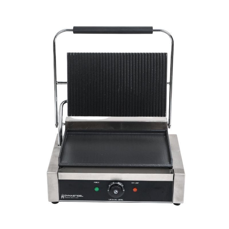 Grill Panini Groot Oppervlak Geribbeld/Glad Dynasteel - Perfecte professionele kookervaring voor restaurants en snacks Grill Panini Groot Oppervlak Geribbeld/Glad Dynasteel - Perfecte professionele kookervaring voor restaurants en snacks