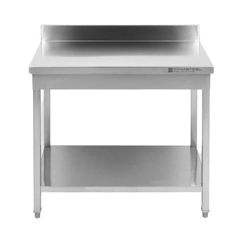 Edelstahltisch mit Rückwand und Regal Dynasteel - Robust und Praktisch Edelstahltisch mit Rückwand und Regal Dynasteel - Robust und Praktisch